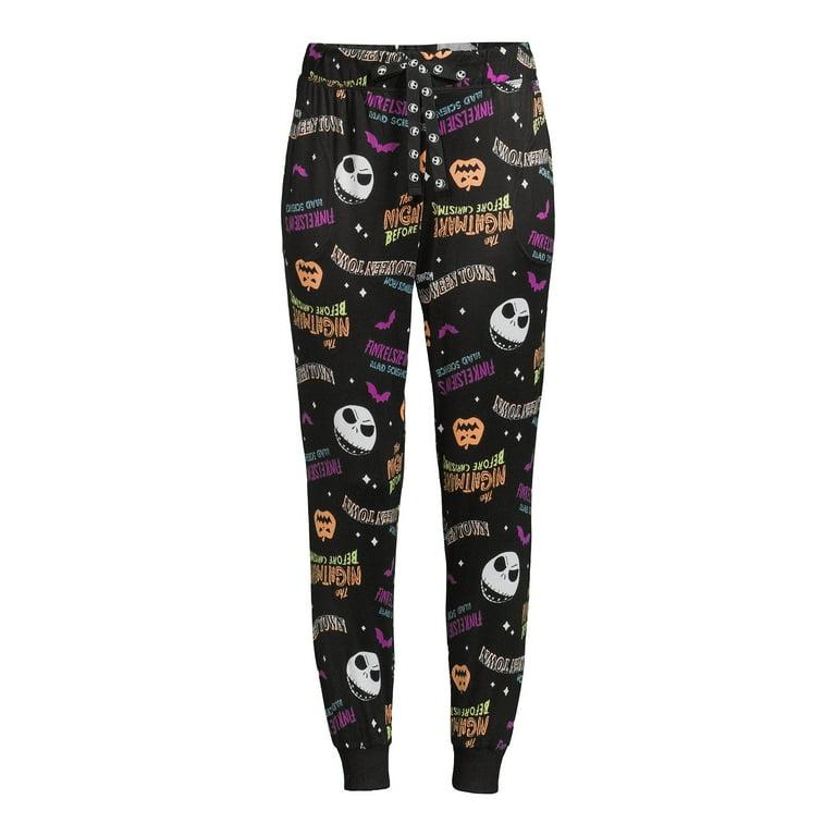 Disney s Nightmare Before Christmas Women s and Women s Plus Sleep Joggers Walmart