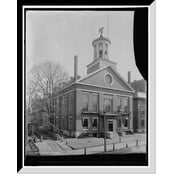 Historic Framed Print, City Hall, Nashua, N.H., 17-7/8" x 21-7/8"