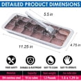 thumbnail image 3 of Stainless Steel Ice Cube Tray 304 DIY Granule Ice Making Box Rust-Resistant Durable Metal Easy Clean Freezer Organizer Ample Space for Homemade Icing, 3 of 8