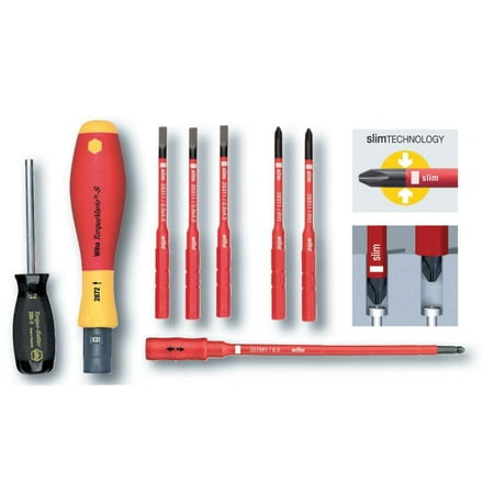 UPC: 0084705287911 | Wiha Insulated TorqueControl and Slimline Blade Set 8 Piece Set