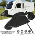 thumbnail image 4 of Cubierta de enganche de caravana, cubierta de bloqueo de enganche de remolque, cubierta de enganche de remolque impermeable universal para caravana, PVC negro, 4 of 9