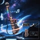 thumbnail image 1 of Guitarra electrónica inteligente plegable con Bluetooth para niños, sin cuerdas, con luz LED, aprendizaje guiado, reproducción automática, modo hombre orquesta, juguete musical portátil para princ, 1 of 5
