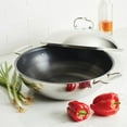 thumbnail image 2 of Circulon Clad Stainless Steel Induction 14 Inch Wok, Silver, 2 of 8