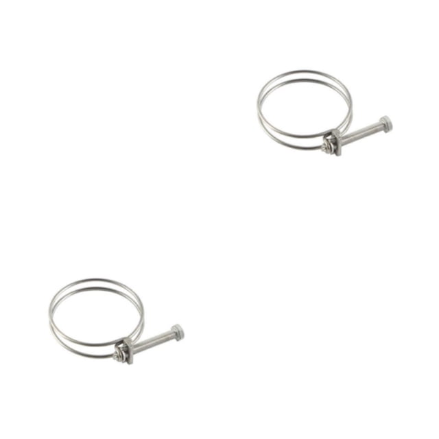 Kearding Abrazaderas para tubos de acero inoxidable 304: aro de alambre de acero inoxidable duradero y resistente al óxido 30-34 30-34 2Conjunto