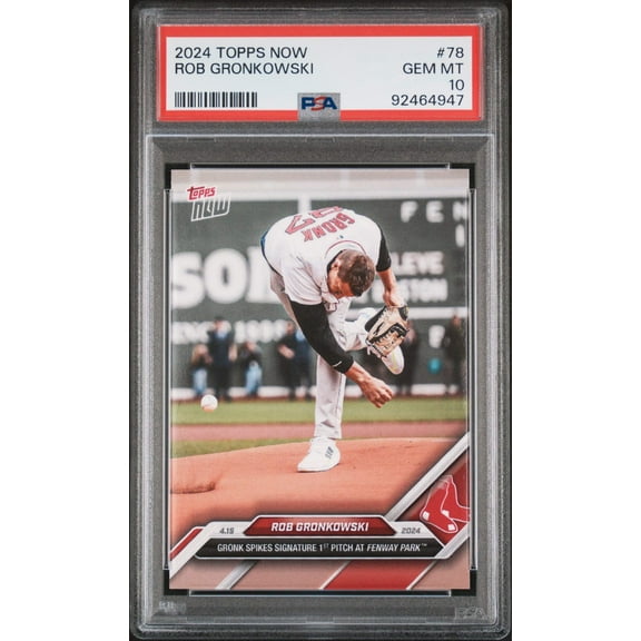 Graded 2024 Topps Now Rob Gronkowski #78 Baseball Card PSA 10 Gem Mint
