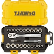 DEWALT Tough Box Tool Kit, 1/2 Drive Socket Set