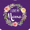 thumbnail image 4 of Inktastic I Love My Nana- Flower Circle Boys or Girls Baby Bib, 4 of 4