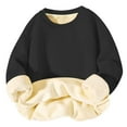 thumbnail image 1 of MEZZALL Sweat à Capuche Doublé à Manches Longues pour Garçons et Filles, Chaud pour l'Hiver, Noir, 7-8 Ans, 1 of 7