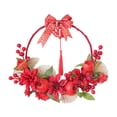 thumbnail image 2 of DOLITY Artificial Wreath, Pomegranate Garland, Hanging Decor Ornament, Tree Wreath for 30cm Outer Diameter, 2 of 8