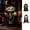 Gold, variant on Homellea Vintage Silver Witch Mask, 11.4 Inch Halloween Horror Mask with Black Hood, Plastic Scary Costume Face Mask for Adults, Haunted House, Masquerade, Party, Carnival and Stage Prop