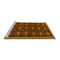 thumbnail image 2 of Ahgly Company Machine Washable Indoor Square Persian Yellow Traditional Area Rugs, 3' Square, 2 of 4