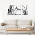 thumbnail image 4 of Black and White Abstract Line Art Canvas Print Painting Modern Wall Decor Artwork, 4 of 6