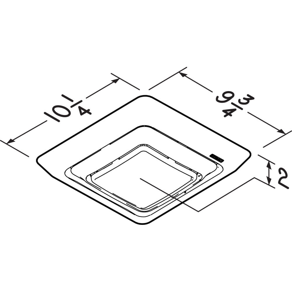 Broan-NuTone FG600RGBS Exhaust Fan Cover for Bathroom, White