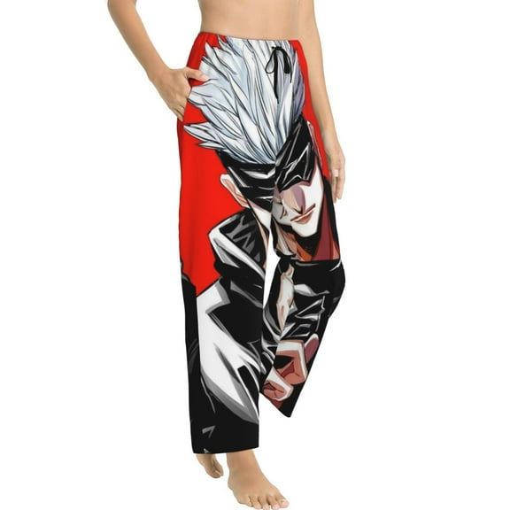 Women Jujutsu Kaisen Gojo Lounge Pajama Pants Cute Breathable, Stretchy Loose Sleep Bottoms