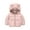 Pink, variant on Jackets for Kids Trendy Childrens Winter Clothes Outfit Toddler Puffer Coat Winter Fleece Padded Jacket Hooded Zip Jacket Coat