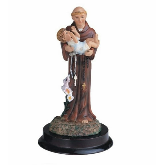 FC Design 5"H Saint Anthony Holding Child Jesus Statue Anthony of Padua Holy Figurine Religious Decoration