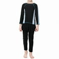 thumbnail image 7 of Hiijoy Girls Full Cover Swimwear Long Sleeve Rash Guard Pants Hat Bathing Suit, Sizes 2-15, 7 of 7