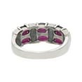thumbnail image 2 of Sterling Silver Red Garnet and Marcasite Statement Ring, Size 6, 2 of 6