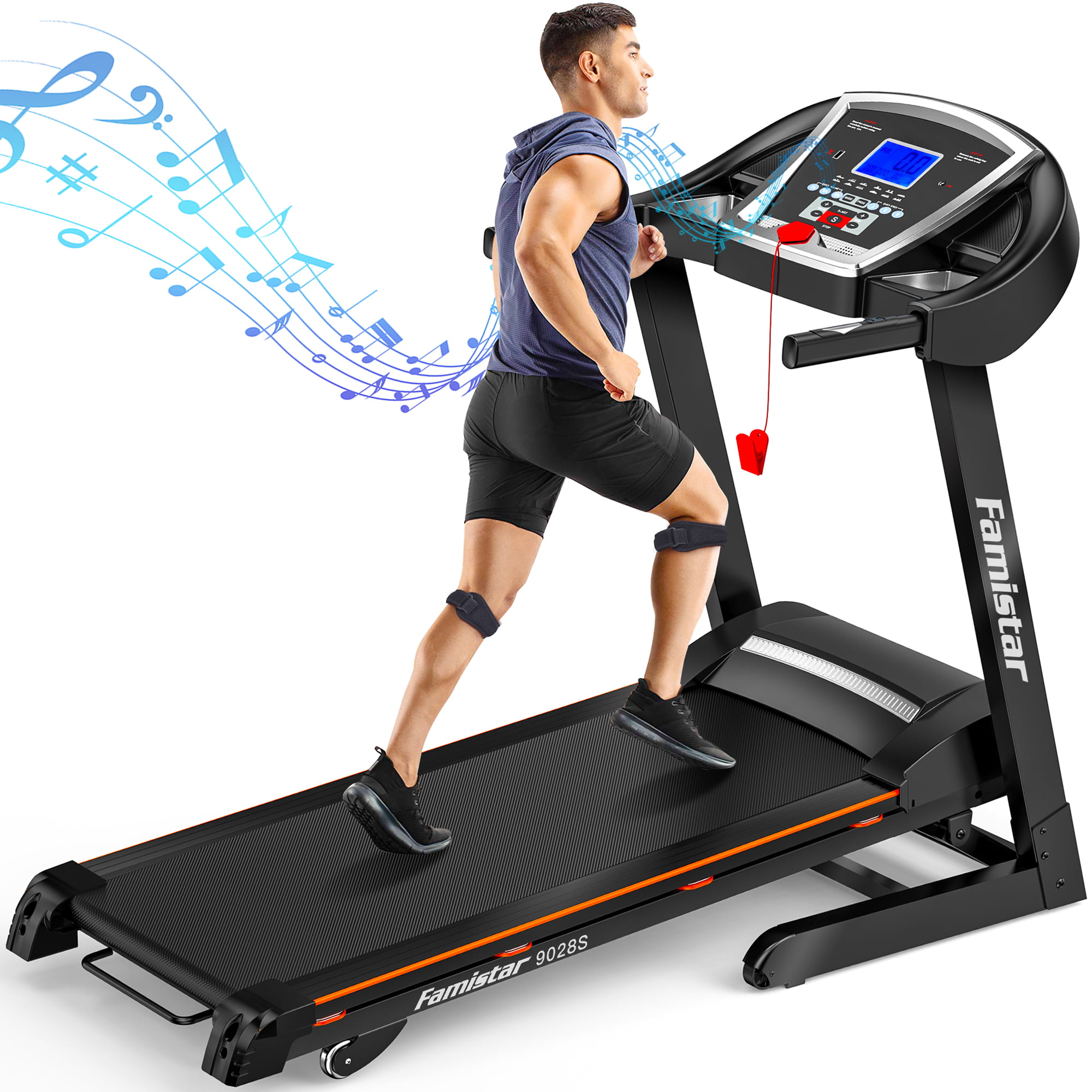 Details about   ANCHEER Electric Treadmills Folding Home Walking Running Machine W LCD B 52 