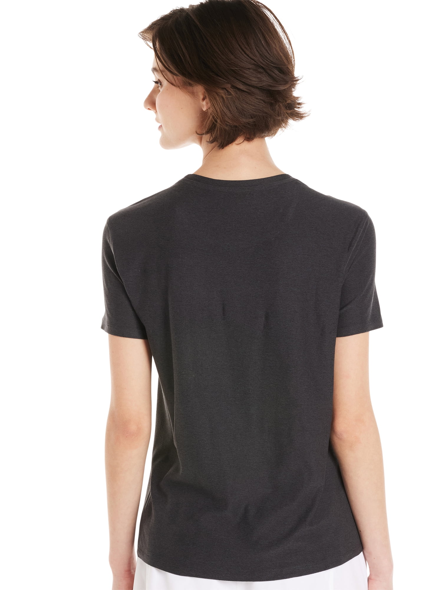 Athletic Works Women's and Women's Plus ButterCore Tee with Short Sleeves, Sizes XS-4X