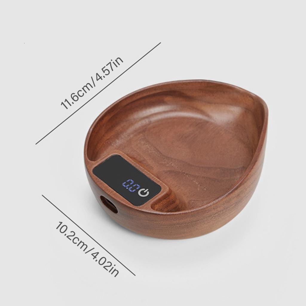 HannLk Coffee Scale Kitchen Scale Travel Scale Wood Texture for Coffee and Baking