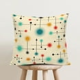 thumbnail image 4 of Mid Century Modern Throw Pillow Cover Set of 2 18x18, Yellow Retro Decorative Pillow Cases Cushion Covers for Sofa Bed Chair Farmhouse Outdoor,Retro Living Room Decor, 4 of 6