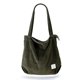 thumbnail image 1 of Thicken Corduroy Totes Bag Extra Large Capacity Handbags Shoulder Bags with Zipper Cord Tote Bag for Women Ladies Girls Casual Shopping Bag for Work S, 1 of 4