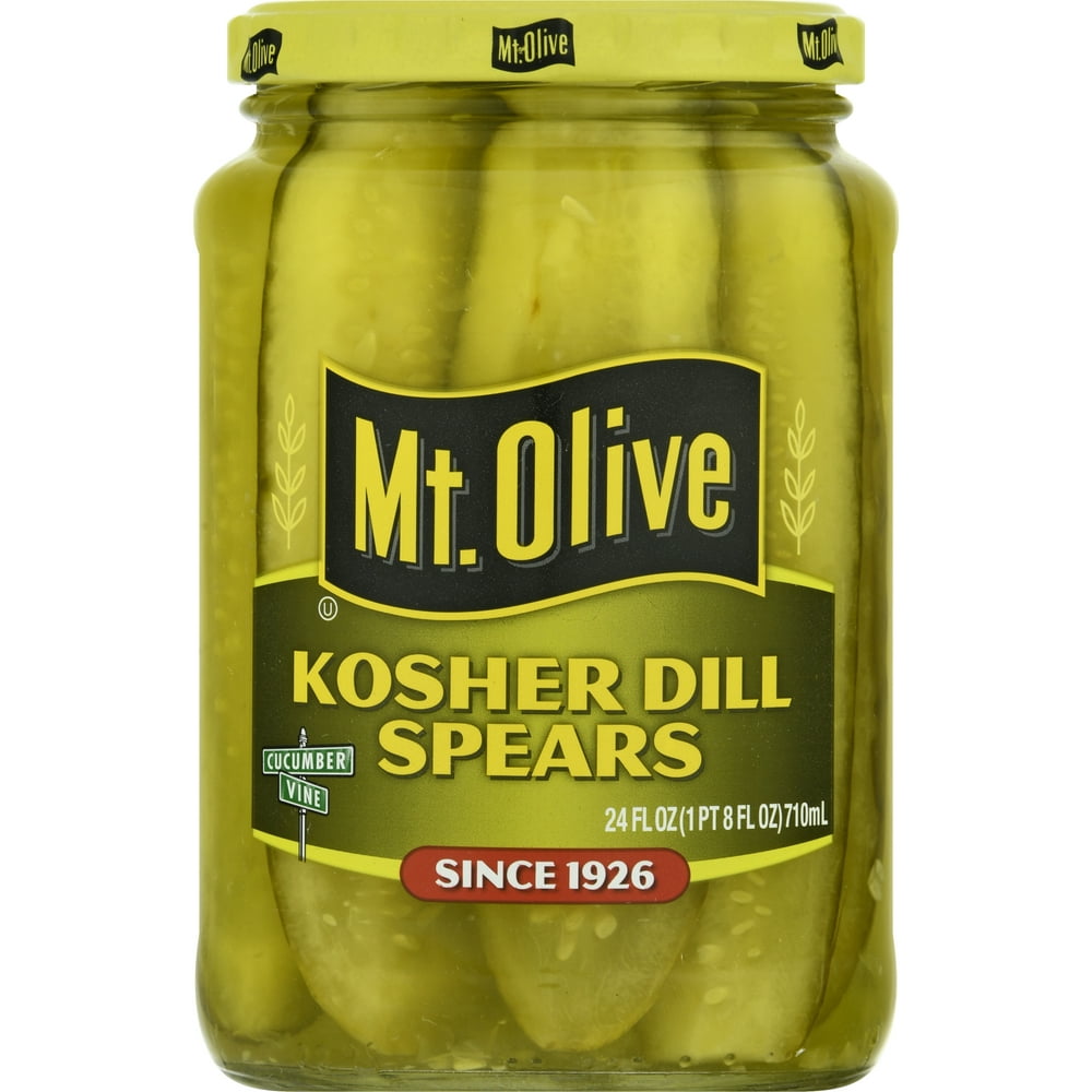 Mt Olive Kosher Dill Pickle Spears 24 Fl Oz Jar