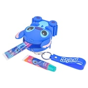 Disney Stitch Lip Gloss Set with Silicone Character Bag, Kids Ages 3+, 4-Pieces