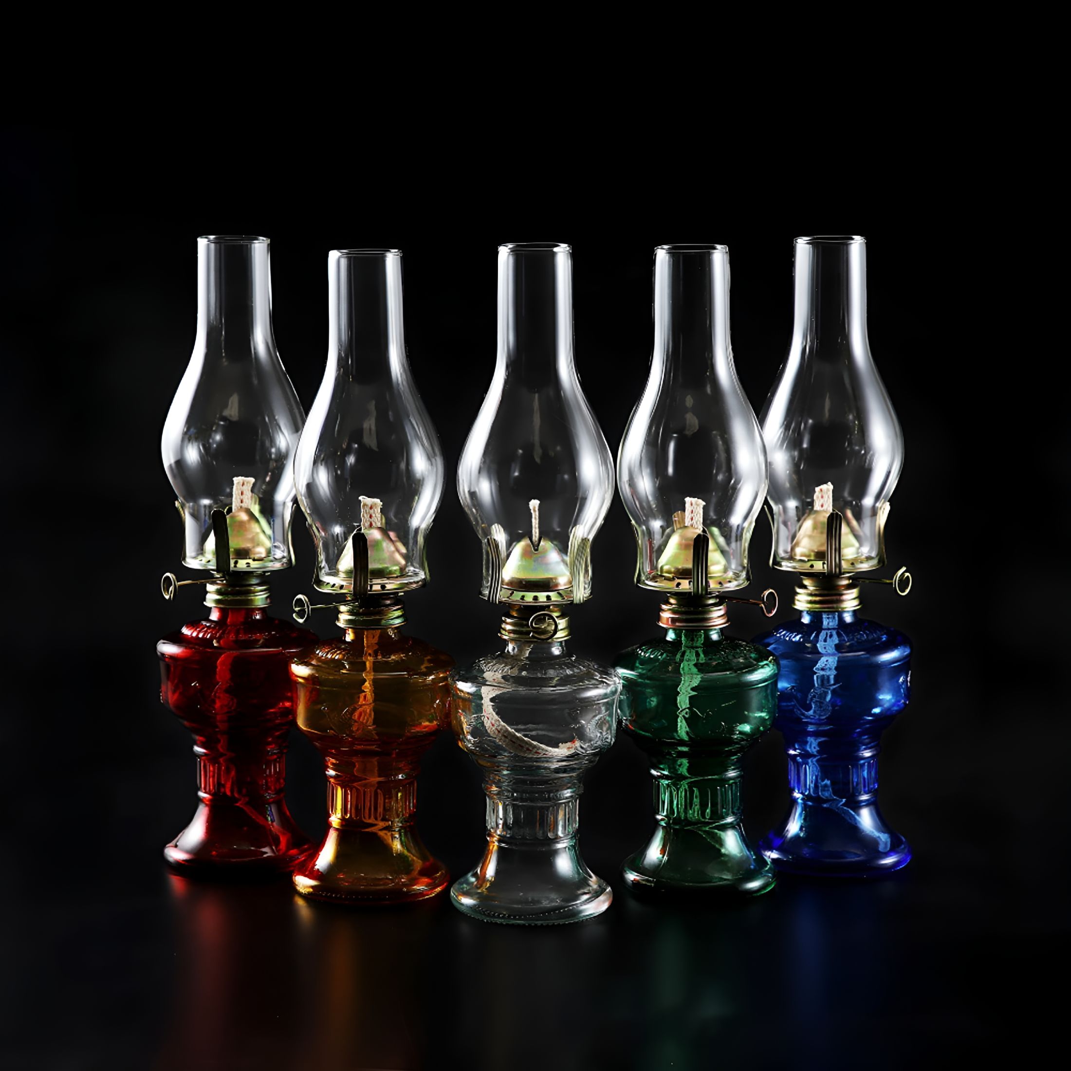 HIBIBUD Oil Lamps Use Vintage Hurricane Emergency Glass Large Lantern Classic Decorative