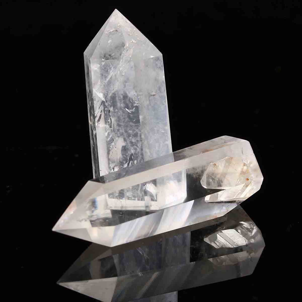 1lb drilled Rock Clear Quartz Crystal Wand Point Healing 16-20pcs Random 