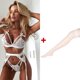 thumbnail image 1 of Conjunto De 4 Piezas Ropa Interior Mujer + Medias + Tanga Talla Grande Sujetadorespangjing, 1 of 4