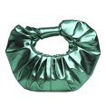 thumbnail image 1 of Bolsos Con Asa Superior Bolsos con asa superior para mujer Bolsos de embrague de fiesta de cuero PU brillante plisado (verde) Ehuebsd Para Estrenar, 1 of 4