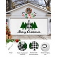 thumbnail image 2 of Garage Door Banner Cover 7 x 16 ft, Black White Green Checked Christmas Tree Christmas Garage Door Decorations Holiday Christmas Backdrop Decor for Winter New Year Xmas Party, 2 of 6