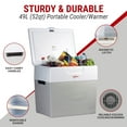 thumbnail image 4 of Koolatron 12V Electric Cooler/Warmer 49L (52 qt), Two-Way Design, Gray, 4 of 7