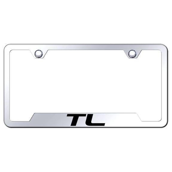 Acura TL Laser Etched Logo Cut-Out License Plate Frame (Chrome)