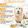 thumbnail image 3 of CYFW Interactive Dog Toys, Fake Mouse Moving Dog Toy with Automatic Sensor, Dog Mouse Toy with Realistic Sound & Extended Tail, Automatic Dog Toy for Cats Dogs Pet, Squeaky Dog Toys, 3 of 4