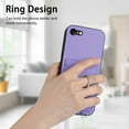 thumbnail image 4 of for iPhone 7 / 8 / SE 2022 & 2020 Phone Case Wallet with Crossbody Strap & Card Holder, Premium PU Leather Case, 360 Ring Holder Kickstand Durable Protective Women Men Cover,Purple, 4 of 7