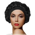 thumbnail image 1 of Gorro de dormir reversible, regalo ideal para el cuidado del cabello, gorro de dormir de satén con banda elástica, 1 of 5