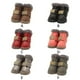 thumbnail image 5 of Greeniant TureClos, 4 Uds., zapatos para perros, botas de nieve impermeables de lana difusa cálida, calzado de invierno para mascotas de cuero PU Ropa para mascotas plata tipo 5 Greeniant PT000057-25B, 5 of 6