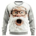 thumbnail image 3 of ChaoLingNeng Santa Christmas Sweaters for Men 2025 Funny Christmas Sweatshirts Crewneck 3D Printed Xmas Holiday Pullover Shirts, 3 of 5