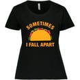 thumbnail image 3 of Inktastic Tacos Fall Apart Women's Plus Size T-Shirt, 3 of 5