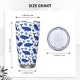 thumbnail image 4 of Uemuo Whale Print Travel Coffee Mug ,20oz Double-walled Car Cup ,Stainless Steel Insulated Tumbler Leak-proof Travel Cup Reusable Straw Car Cup-Without Straw, 4 of 8