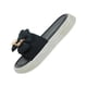 thumbnail image 1 of Sandalias de moda para mujer, zapatillas de plataforma, zapatos con lazo, sandalias antideslizantes. 40 41Negro, 1 of 9