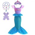 thumbnail image 3 of Vestido de fiesta de cumpleaños de sirena para niña, disfraz de sirena, trajes de Cosplay de Anime de carnaval, disfraz de fantasía para niños de 2 a 10 años, 3 of 5