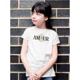 thumbnail image 2 of Amour Yellow Daisy T-Shirt Juniors -Image by Shutterstock,  Medium, 2 of 4