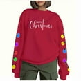 thumbnail image 2 of Mifsaly Ugly Christmas Sweatshirt for Women 2025 Merry Xmas Print Fleece Pullover Tops Holiday Crewneck Long Sleeve Shirts Oversized Family Party T-Shirts Festival Funny Gifts, 2 of 9