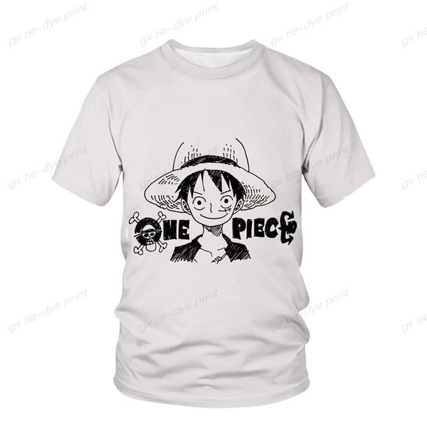 Camiseta de Anime de una pieza para hombre, nueva camiseta a la moda con estampado de dibujos animados japoneses para niño, camiseta con estilo de dibujos animados para niño, novedad 2023160 heqiyong CONDUJO