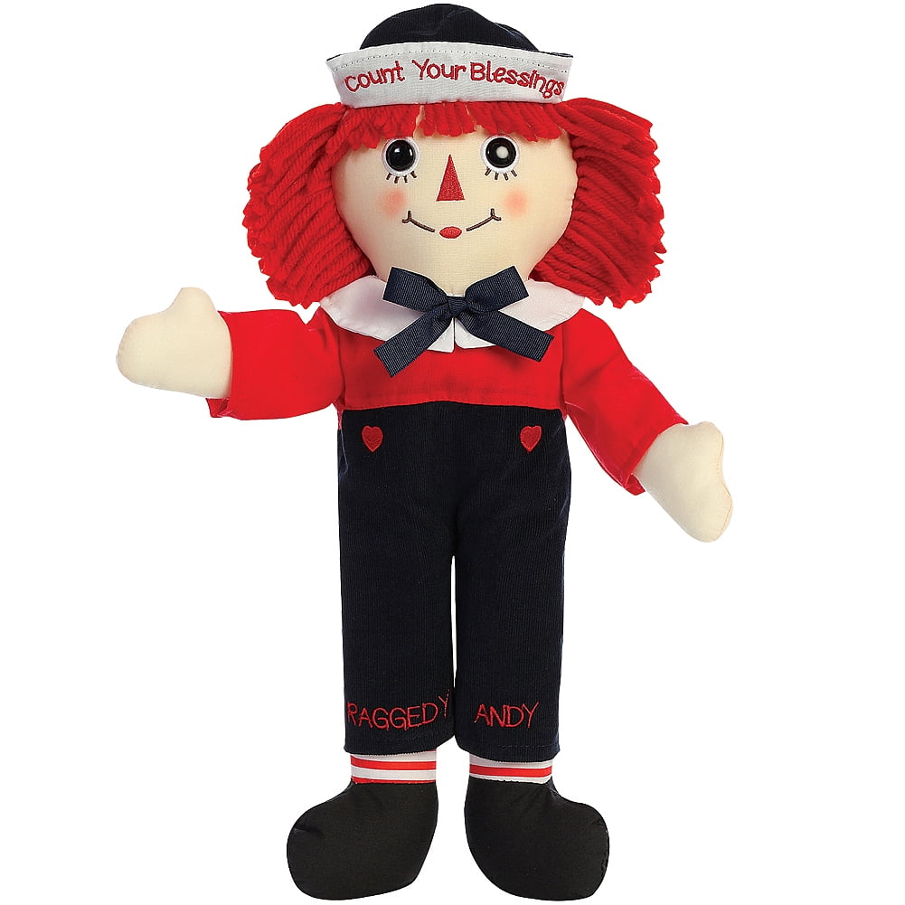 doll with red yarn hair