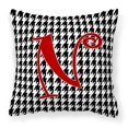 thumbnail image 1 of "Treasures CJ1035-NPW1414 Monogram Initial N Houndstooth Tela negra almohada, grande, multicolor" Caroline's Treasures CJ1035-NPW1414, 1 of 1